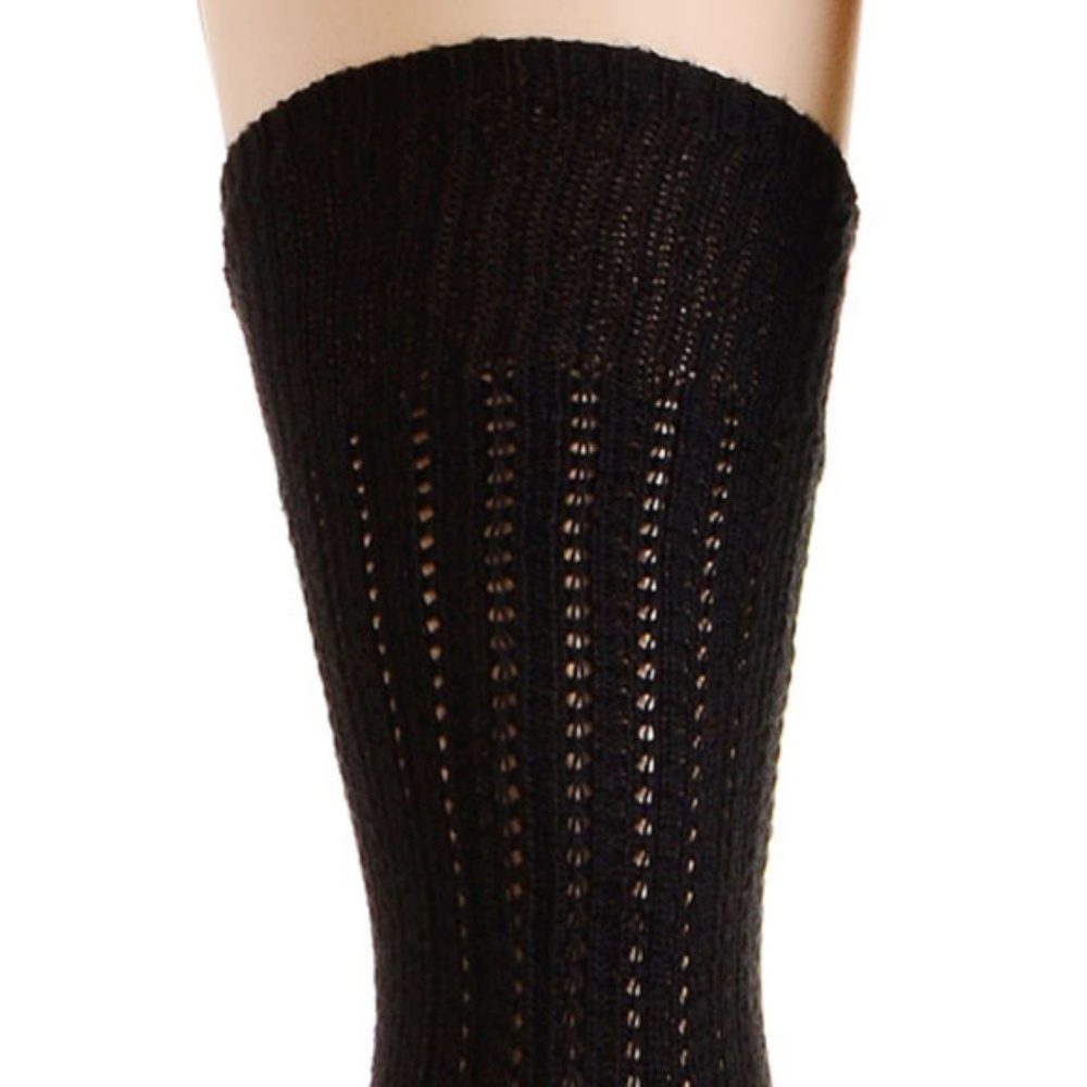 NEW K. Bell Black Over The Knee Socks Sweater Knit - Picture 3 of 5
